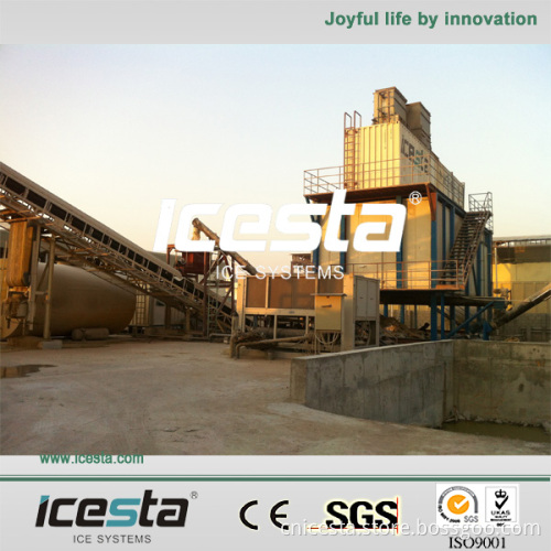 China Containerized Concrete Cooling Ice Plant System
